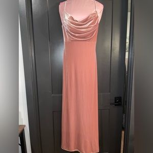 SOLD Revelry Skye Dress in Blush Velvet